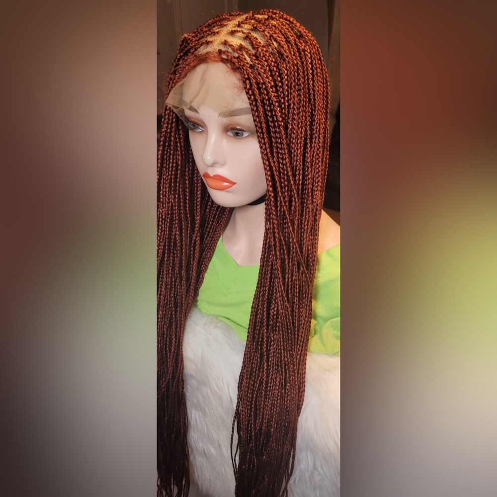 Elegant Brown Braided Wig